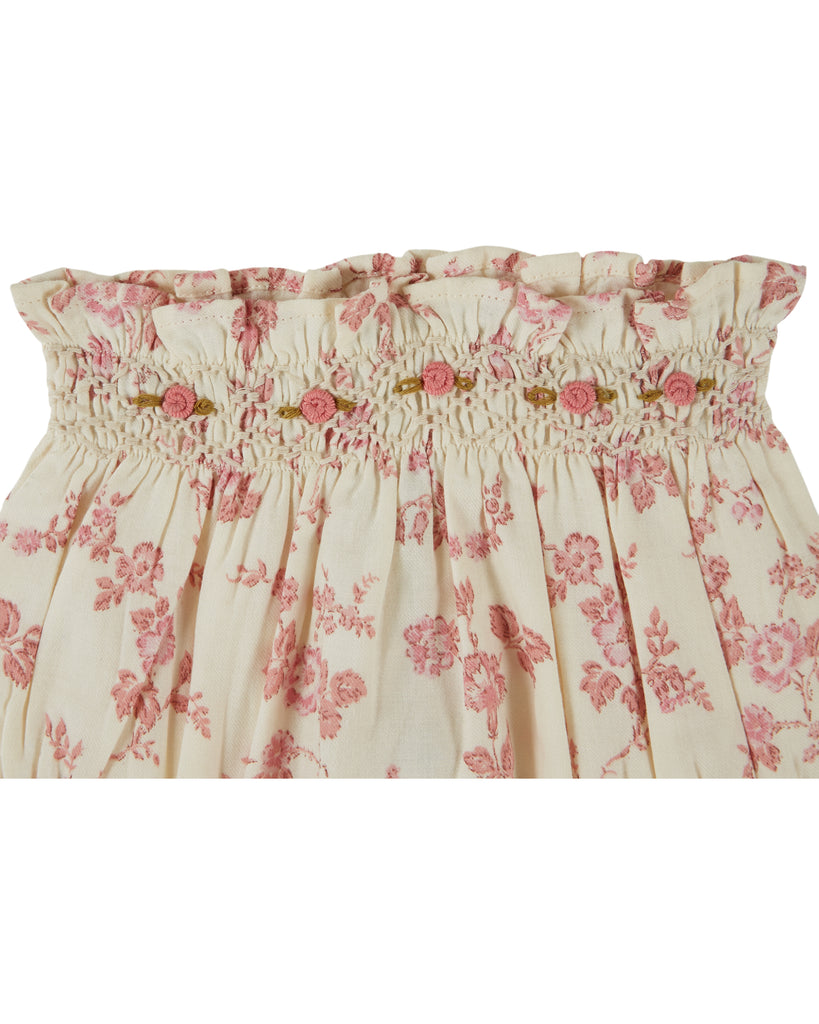 EMILE ET IDA FW26 BEBE FLORAL BLOOMER BOTTOM
