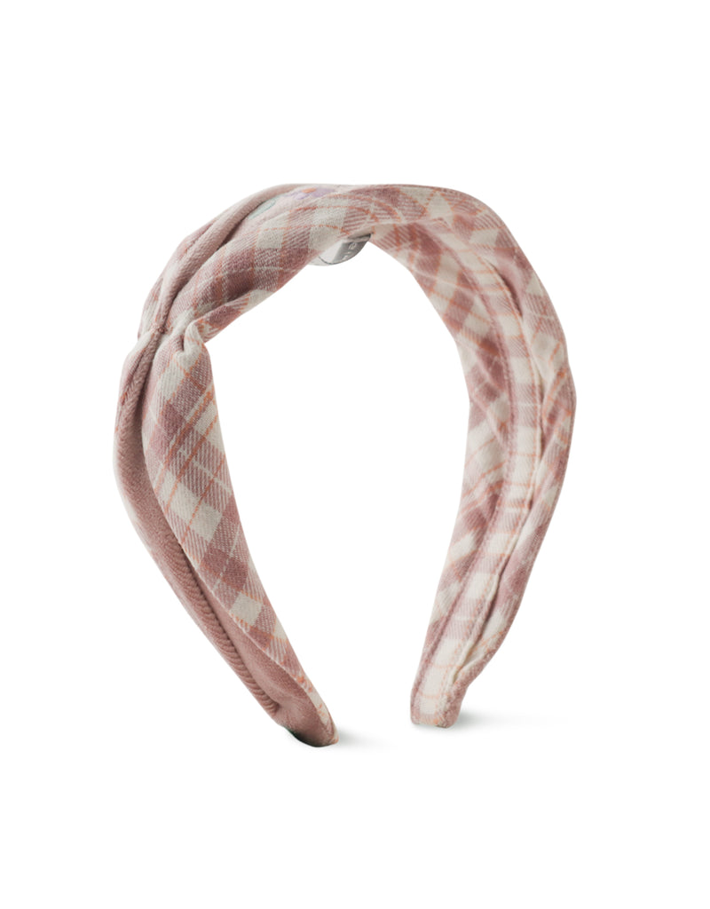 GINGERSNAPS FW25 SHANNON HEADBAND PIXIE AND VELVET WITH EMBROIDERED DETAILS