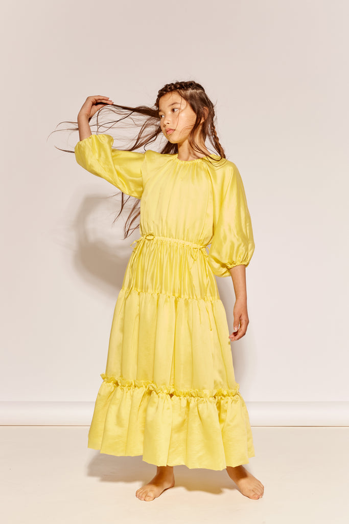 THE MIDDLE DAUGHTER SS26 "AN ENGLISH COMPLEXION" AT THE END OF THE DAY Dress in Buttercup