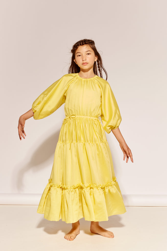 THE MIDDLE DAUGHTER SS26 "AN ENGLISH COMPLEXION" AT THE END OF THE DAY Dress in Buttercup