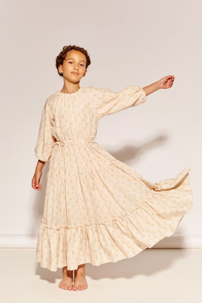 THE MIDDLE DAUGHTER SS26 "AN ENGLISH COMPLEXION" AT THE END OF THE DAY Dress in Clover and Fern