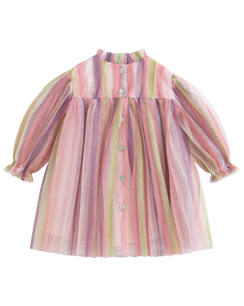 C'ERA UNA VOLTA FALL 2026 "GLIDING THROUGH TIME" Baby Martina Dress Rainbow