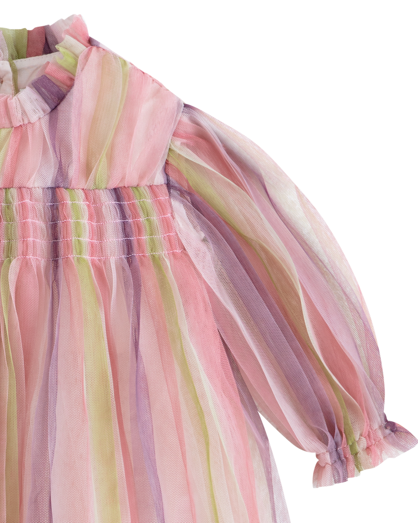 C'ERA UNA VOLTA FALL 2026 "GLIDING THROUGH TIME" Baby Martina Dress Rainbow