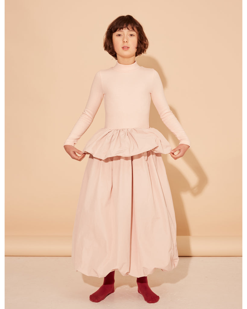 THE MIDDLE DAUGHTER FW25 BIG TIME DRESS in Cats Pink Tongue