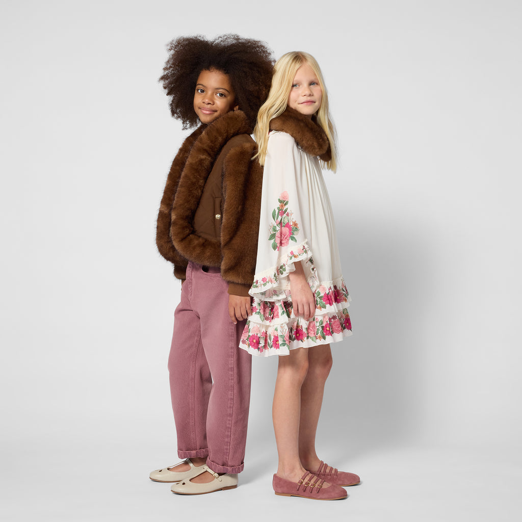 CHLOE FW26 Viscose Silk Mini-Me Dress