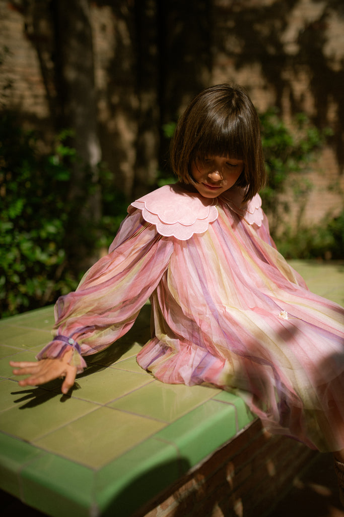 C'ERA UNA VOLTA FALL 2026 "GLIDING THROUGH TIME" Reena Dress Rainbow