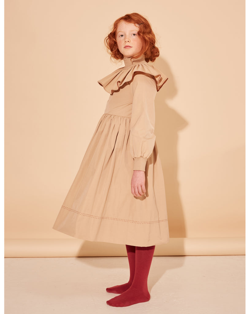 THE MIDDLE DAUGHTER FW25 COINCIDENTAL DRESS in GINGER