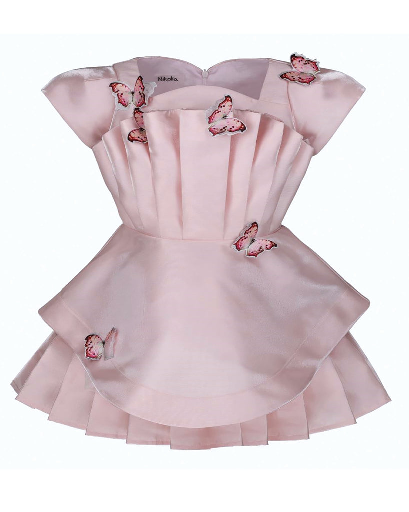 NIKOLIA "OH SHE IS A STAR" Cote Dress in Pink