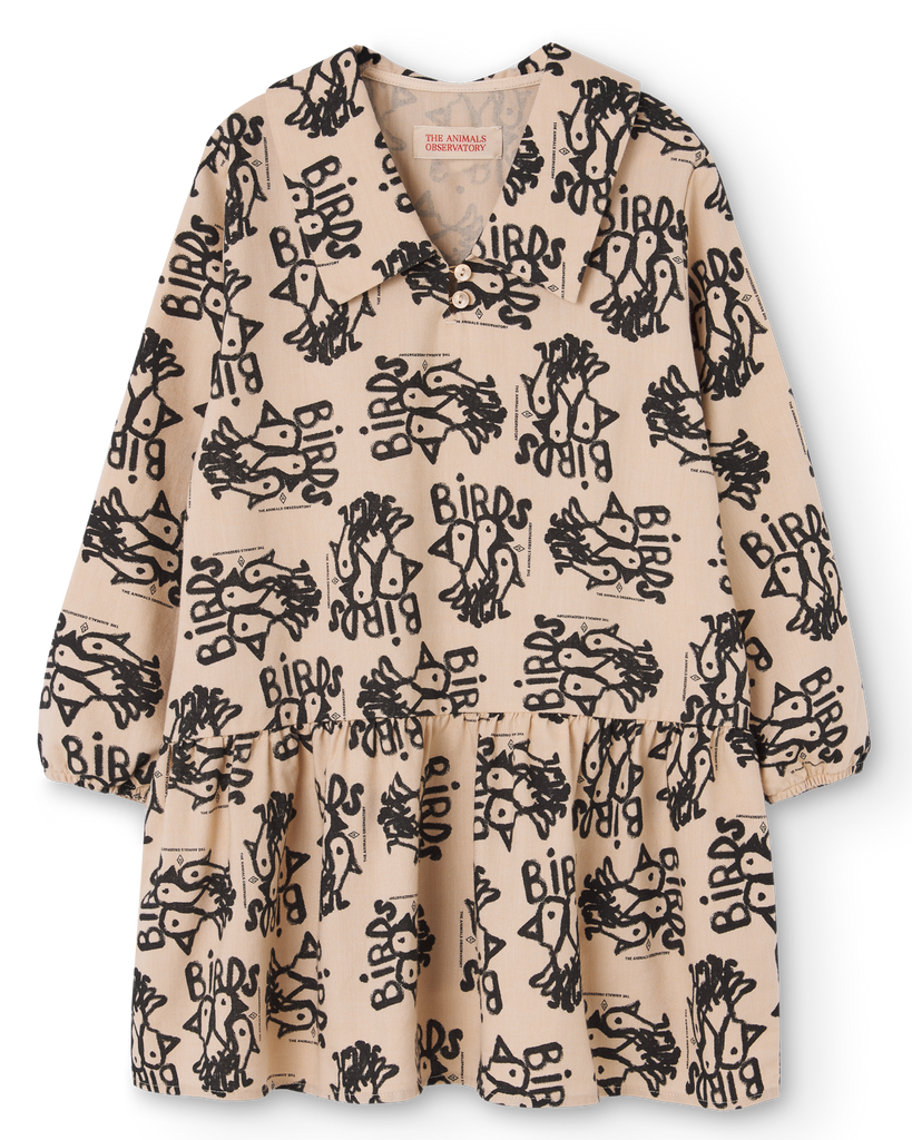TAO The Animals Observatory FW24 Brown Birds Albatross Dress