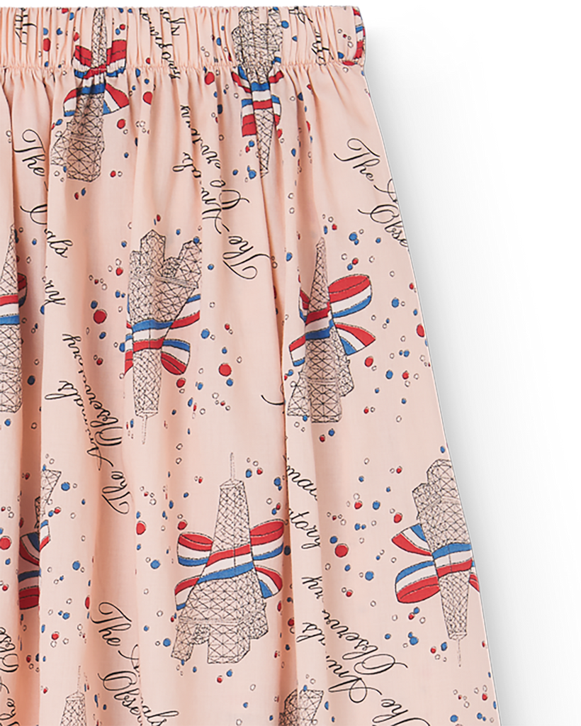 TAO The Animals Observatory FW24 Rose Eiffel Woven Ladybug Skirt