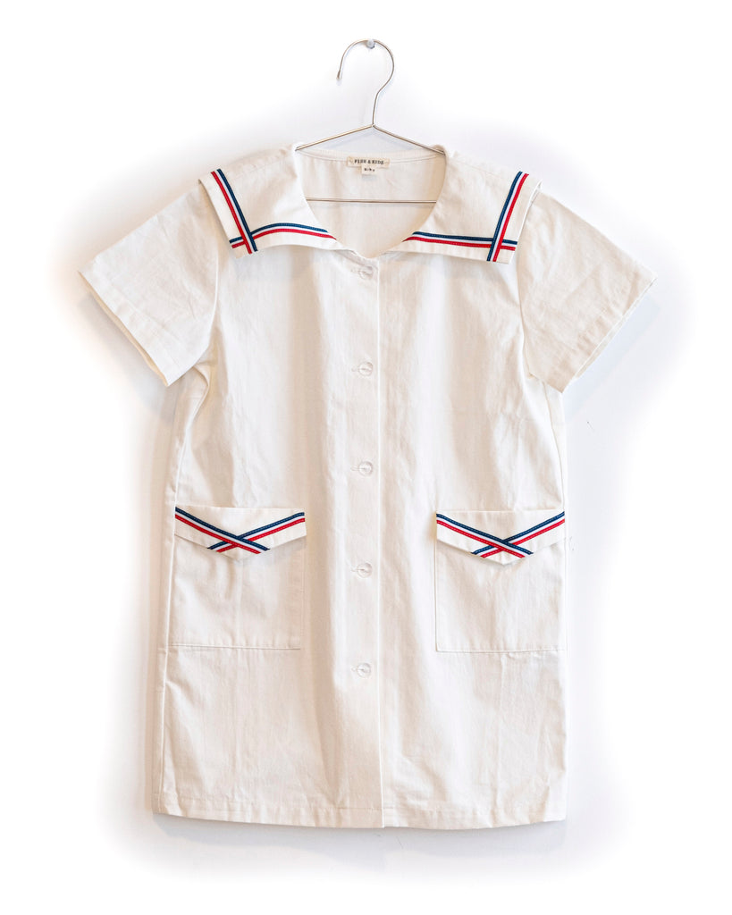 FISH & KIDS SS25 FLOWERS SAILOR DRESS