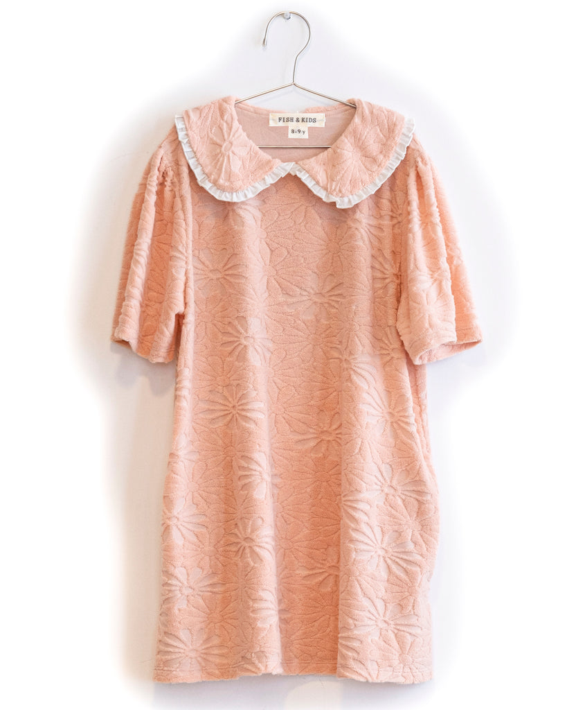 FISH & KIDS SS25 FLOWERS TOWELING TERRY DRESS