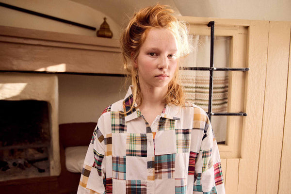 FISH & KIDS FALL 2026 PATCHWORK MIDI DRESS