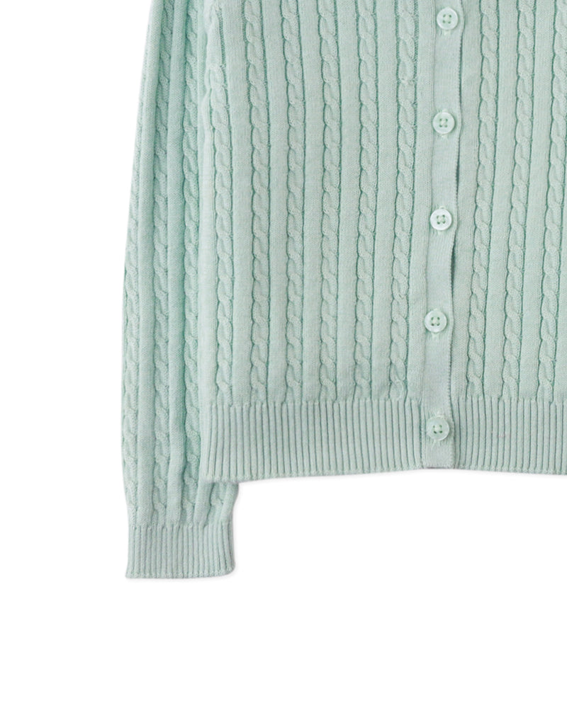 GINGERSNAPS FW25 FRIDA CARDIGAN GREEN