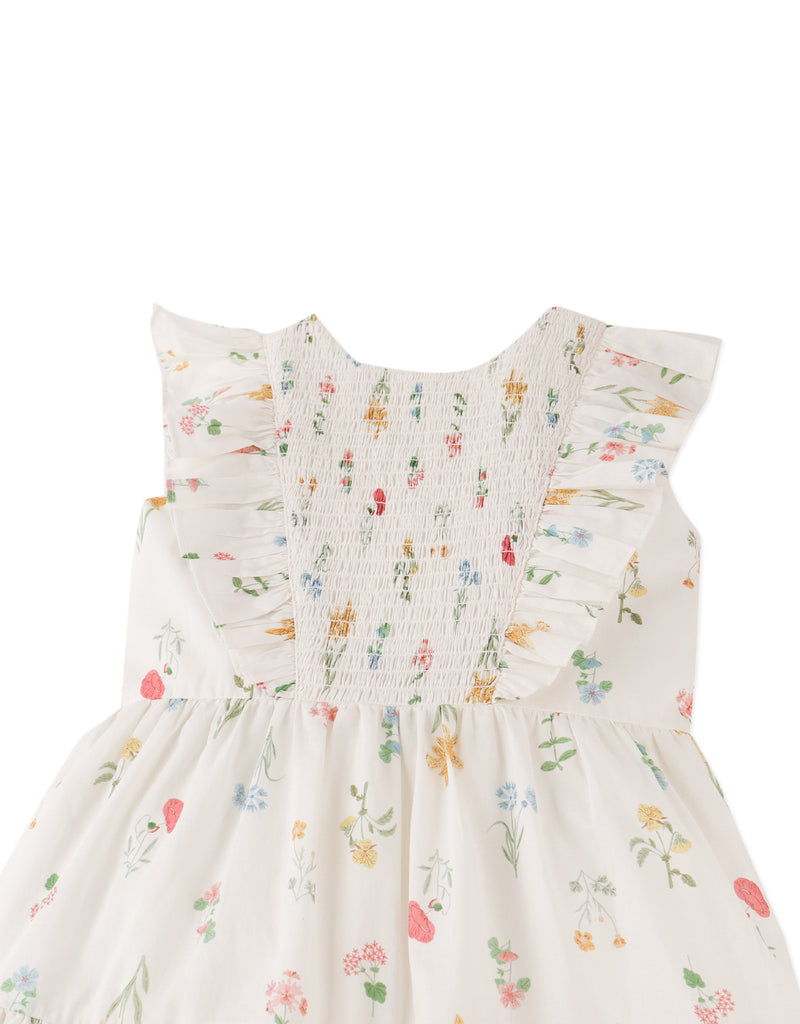 GINGERSNAPS SS26 Chisa Tiered Smocked Maxi Dress with Ruffle Sleeves