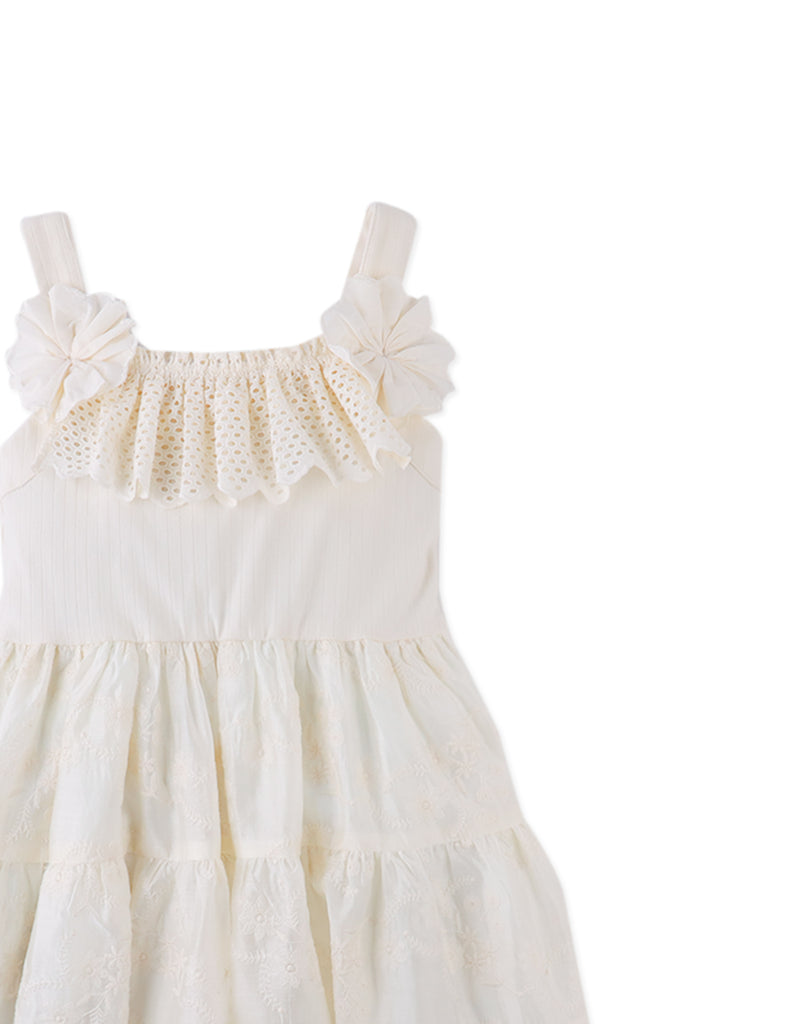 GINGERSNAPS SS26 Addison Dress with Corsage & Tiered Skirt