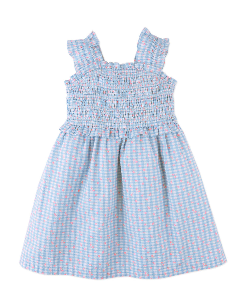 GINGERSNAPS SS26 Powder Dress with Shirred Straps & Ruffles