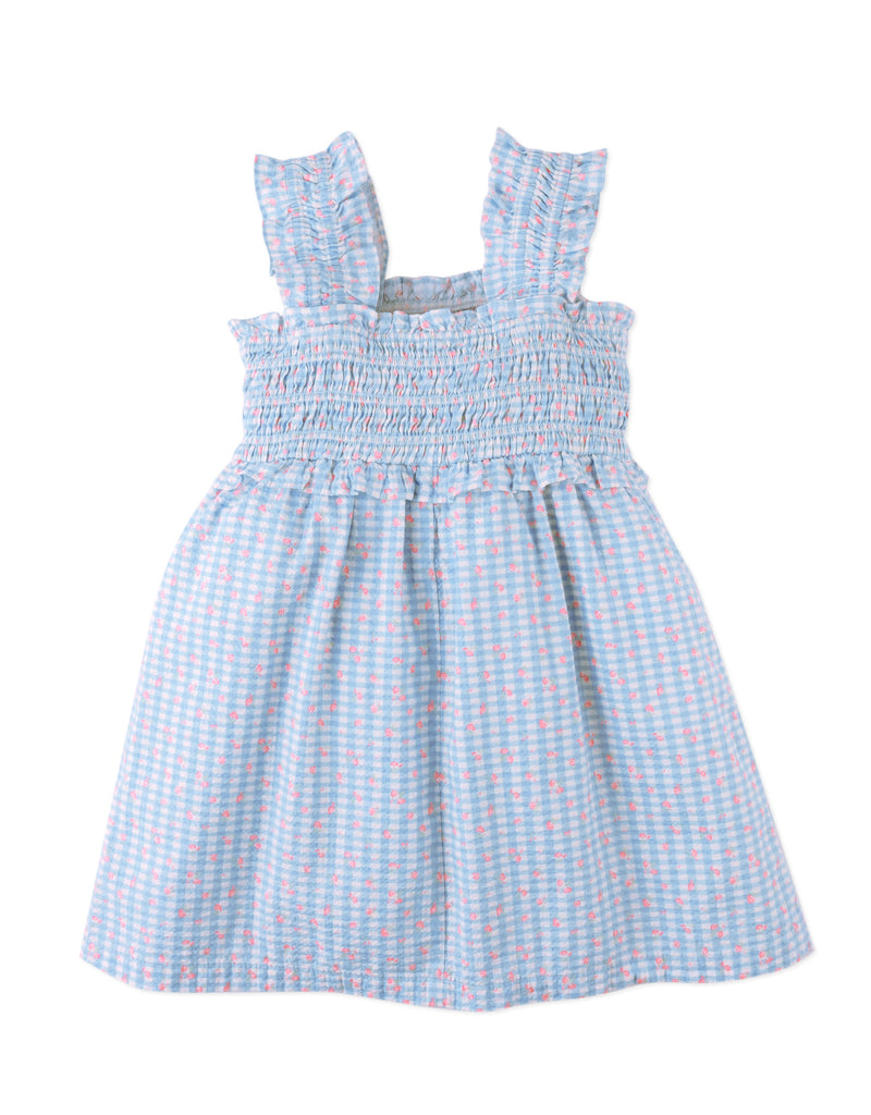 GINGERSNAPS SS26 Powder Dress with Shirred Straps & Ruffles
