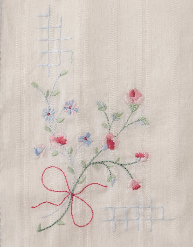 GINGERSNAPS SS26 Alessia Cross-Stitch Embroidered Dress