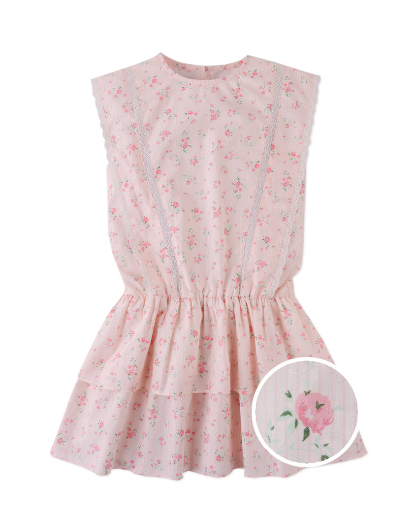 GINGERSNAPS SS26 Mel Dress with Lace Trims & Tiered Skirt