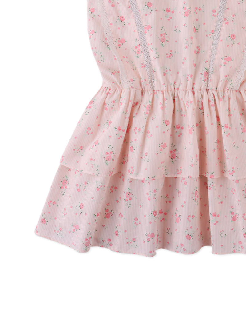 GINGERSNAPS SS26 Mel Dress with Lace Trims & Tiered Skirt