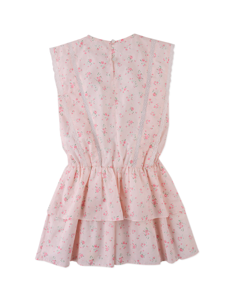 GINGERSNAPS SS26 Mel Dress with Lace Trims & Tiered Skirt