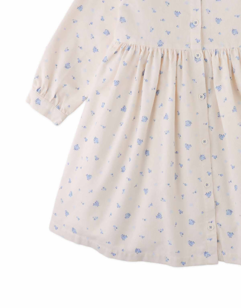 GINGERSNAPS FALL 2026 CORNELIA CORDUROY SHIRT DRESS WITH FLORAL PRINT