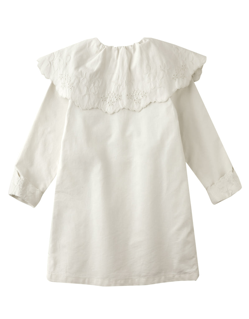 GINGERSNAPS FW25 MERYL LONG SLEEVES SHIFT DRESS with EMBROIDERED COLLAR