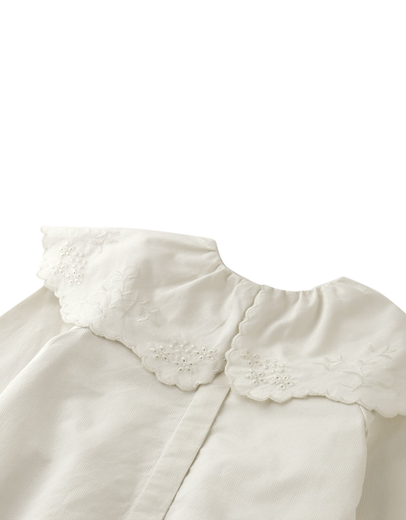 GINGERSNAPS FW25 MERYL LONG SLEEVES SHIFT DRESS with EMBROIDERED COLLAR