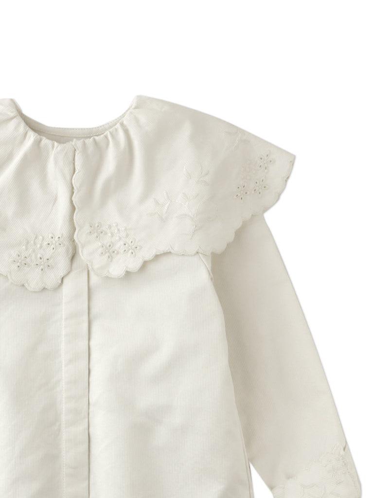 GINGERSNAPS FW25 MERYL LONG SLEEVES SHIFT DRESS with EMBROIDERED COLLAR