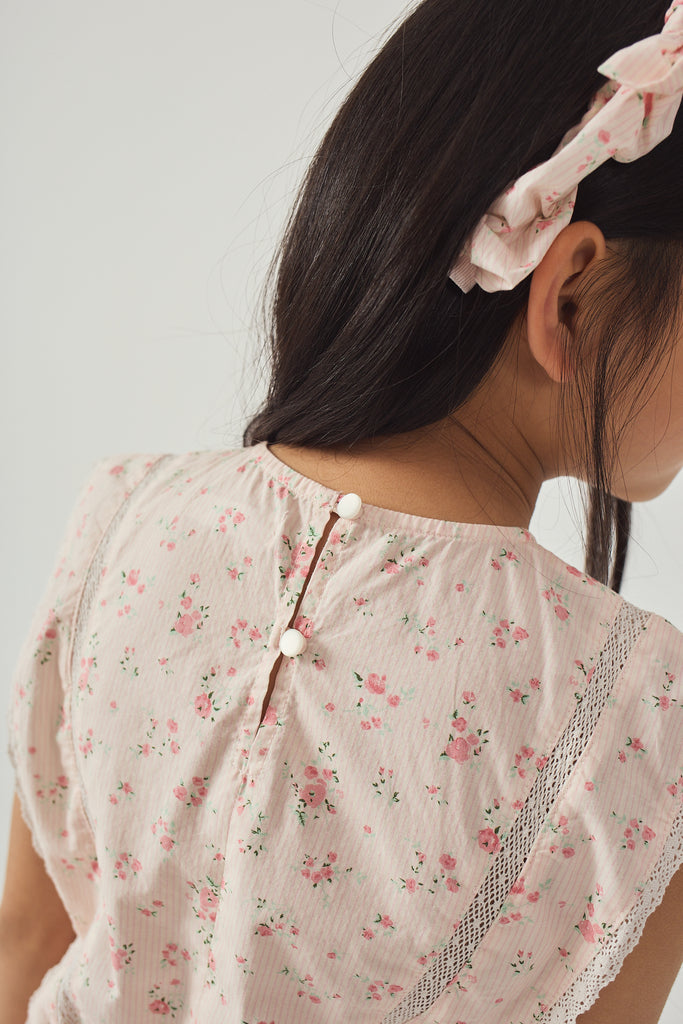 GINGERSNAPS SS26 Mel Dress with Lace Trims & Tiered Skirt