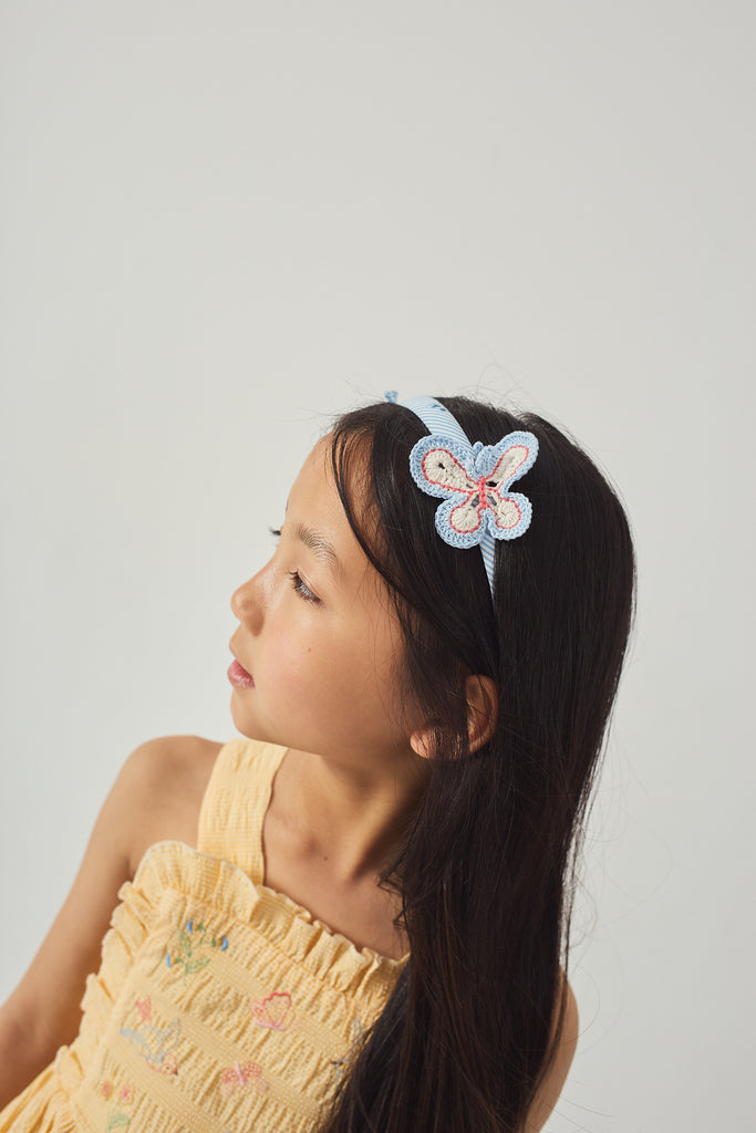 GINGERSNAPS SS26 Emily Ruffled Apron Dress with Botanical Embroidery