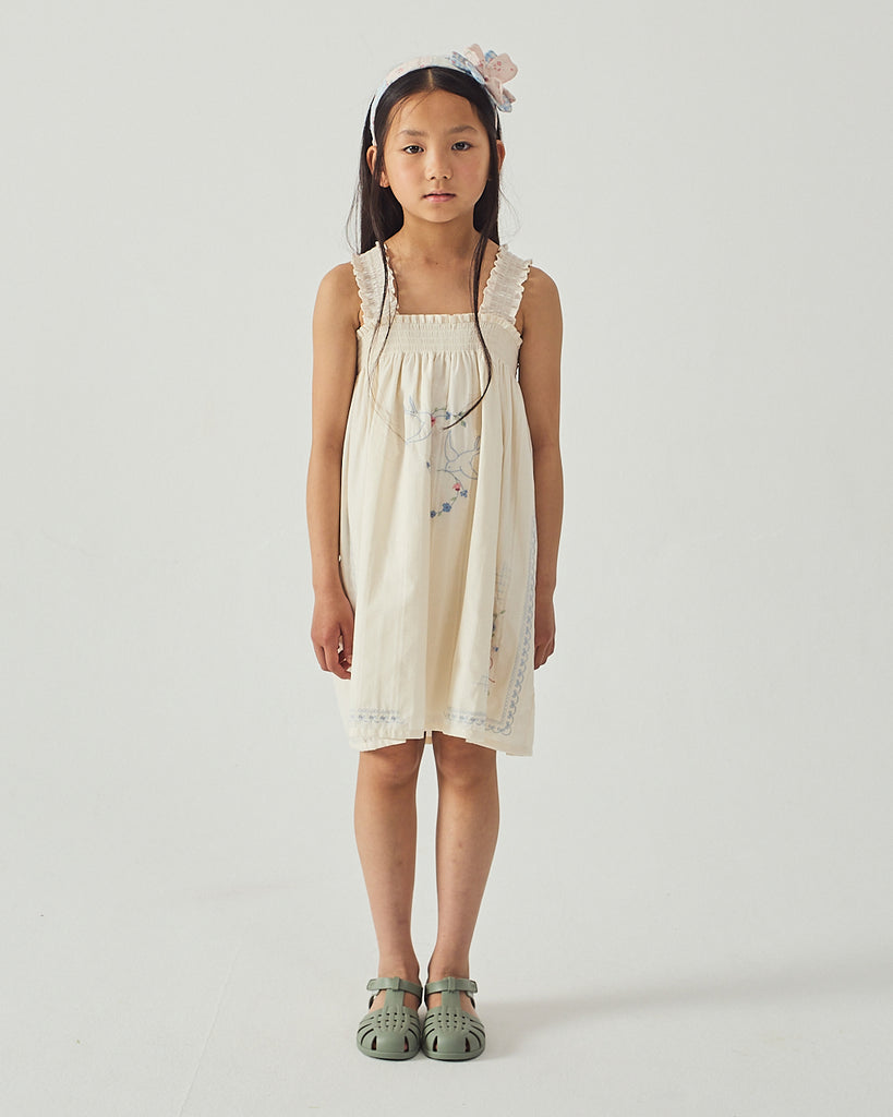 GINGERSNAPS SS26 Alessia Cross-Stitch Embroidered Dress