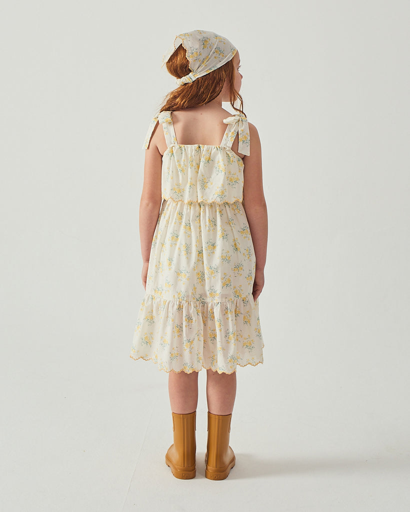 GINGERSNAPS SS26 Katie Sundress with Bow Tie Straps & Embroidery