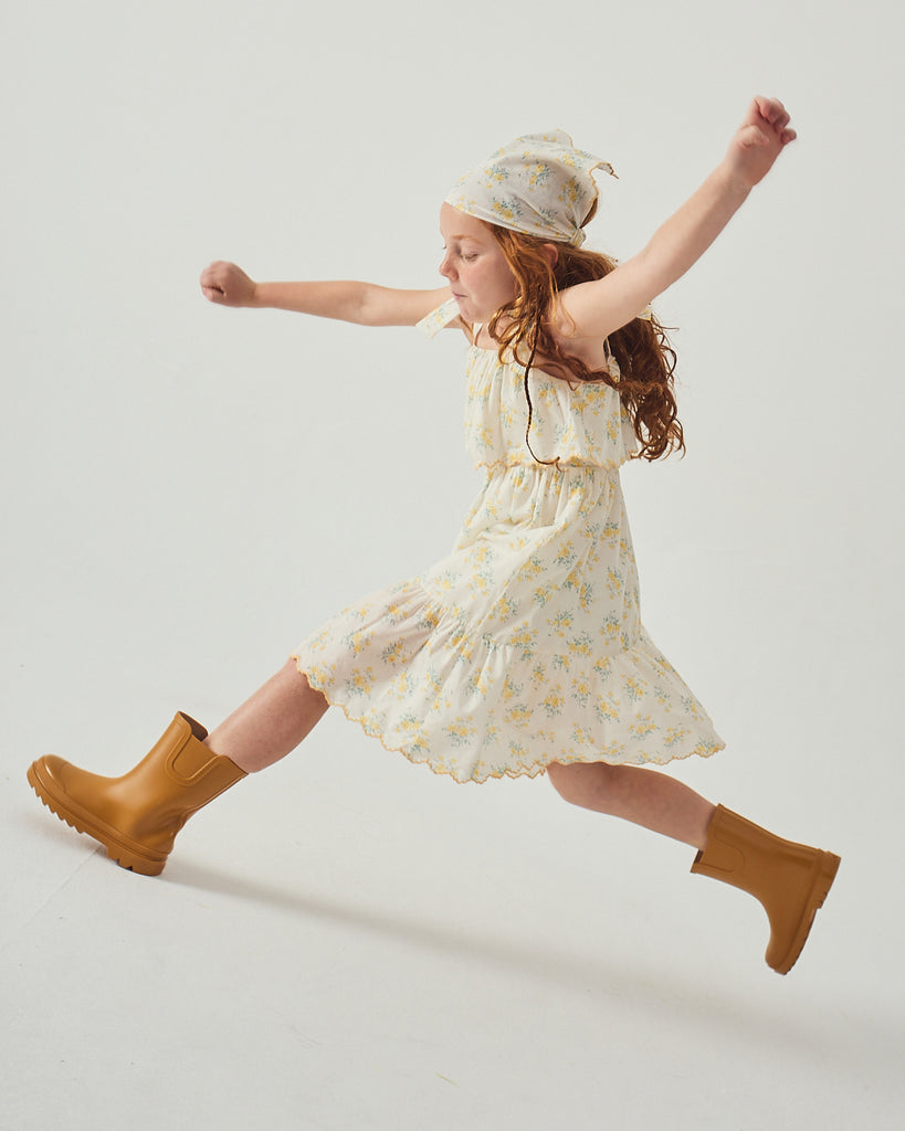 GINGERSNAPS SS26 Katie Sundress with Bow Tie Straps & Embroidery