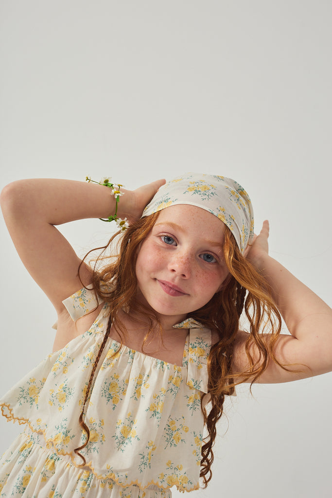 GINGERSNAPS SS26 Katie Sundress with Bow Tie Straps & Embroidery