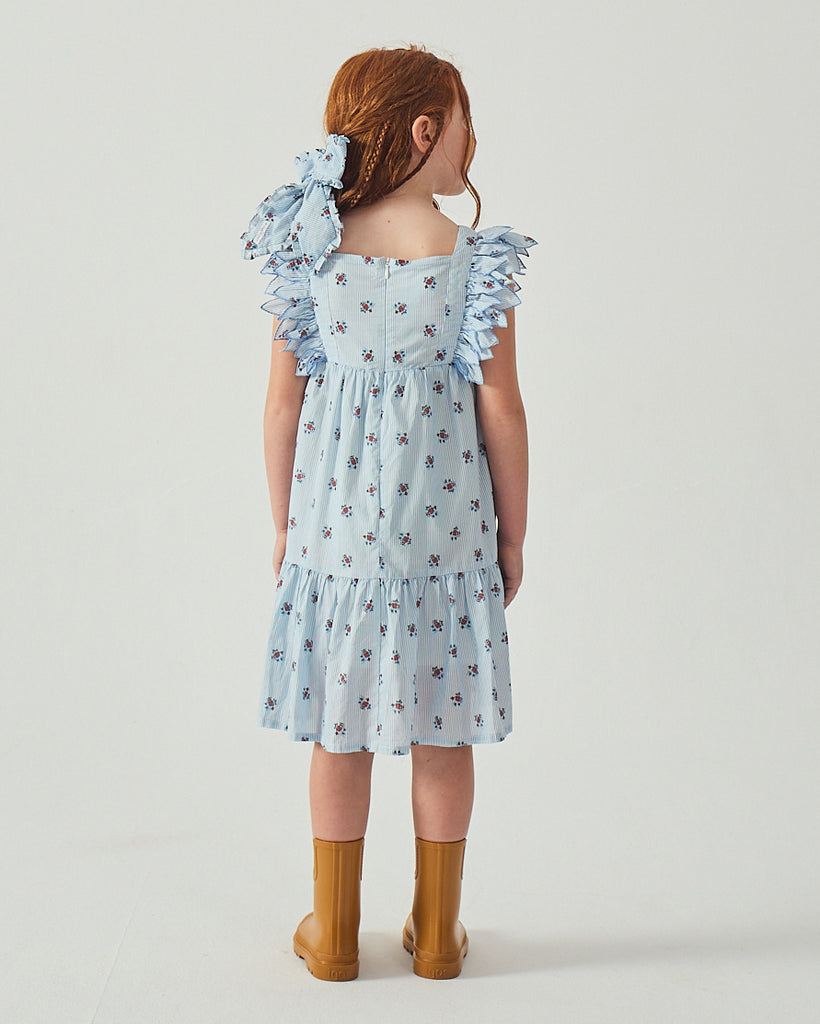 GINGERSNAPS SS26 Chloe Apron Dress with Smocked Bodice & Petal Sleeves