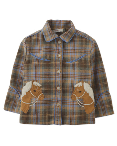 ANJA SCHWERBROCK Jata Classic Blazer in Midnight Stripes