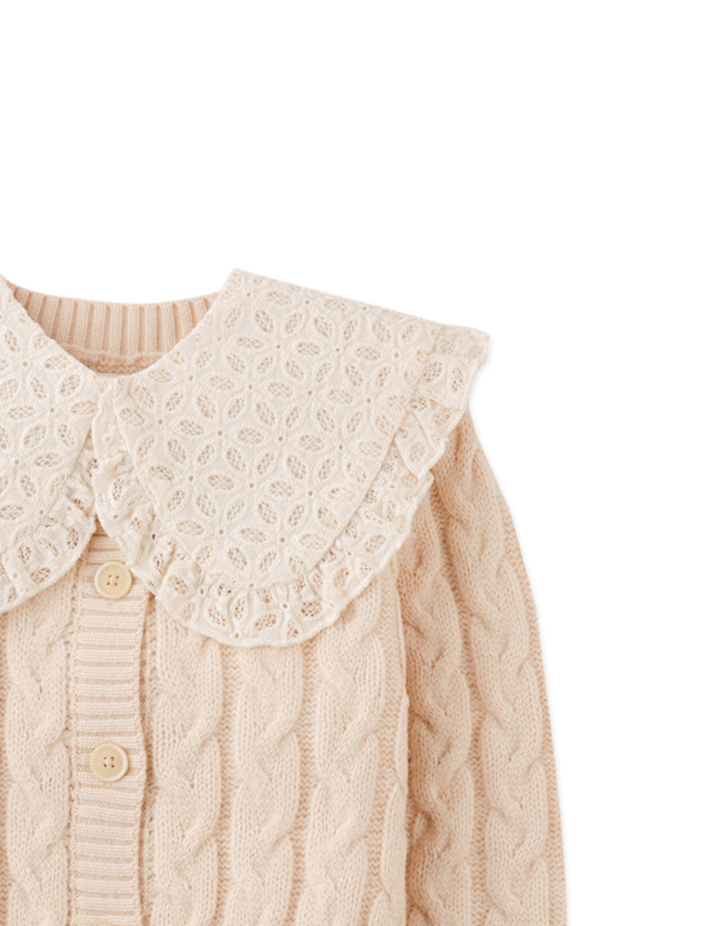 GINGERSNAPS FW25  HILARY CARDIGAN WITH DETACHABLE COLLAR