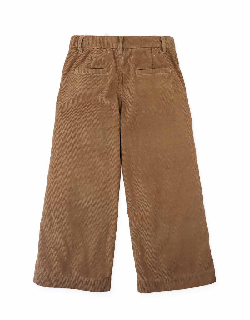 GINGERSNAPS FALL 2026 LOREINE WIDE LEG CORDUROY PANTS WITH ROSE DETAILS