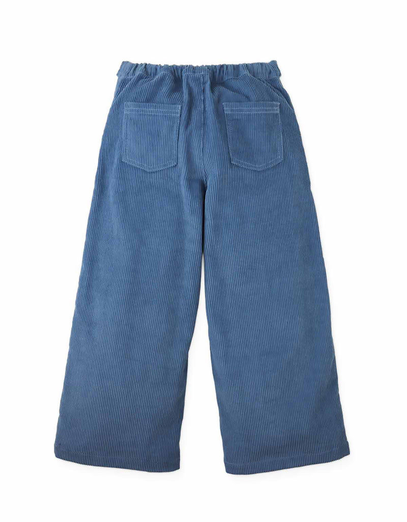 GINGERSNAPS FALL 2026 GLADYS WIDE LEG CORDURY PANTS WITH ROSE DETAIL