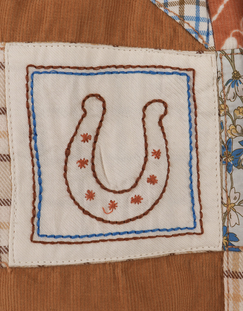 GINGERSNAPS FW25 DAKOTA PATCHWORK MIDI SKIRT