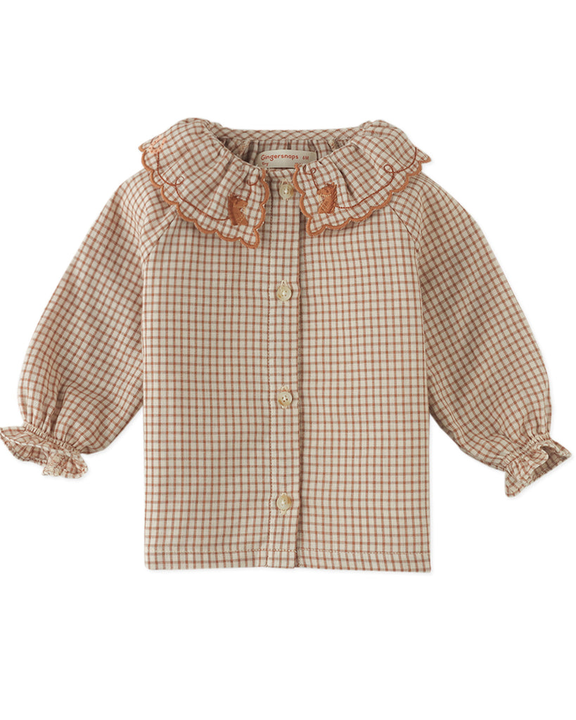 GINGERSNAPS FW25 BABY CHARLOTTE BUTTON DOWN BLOUSE