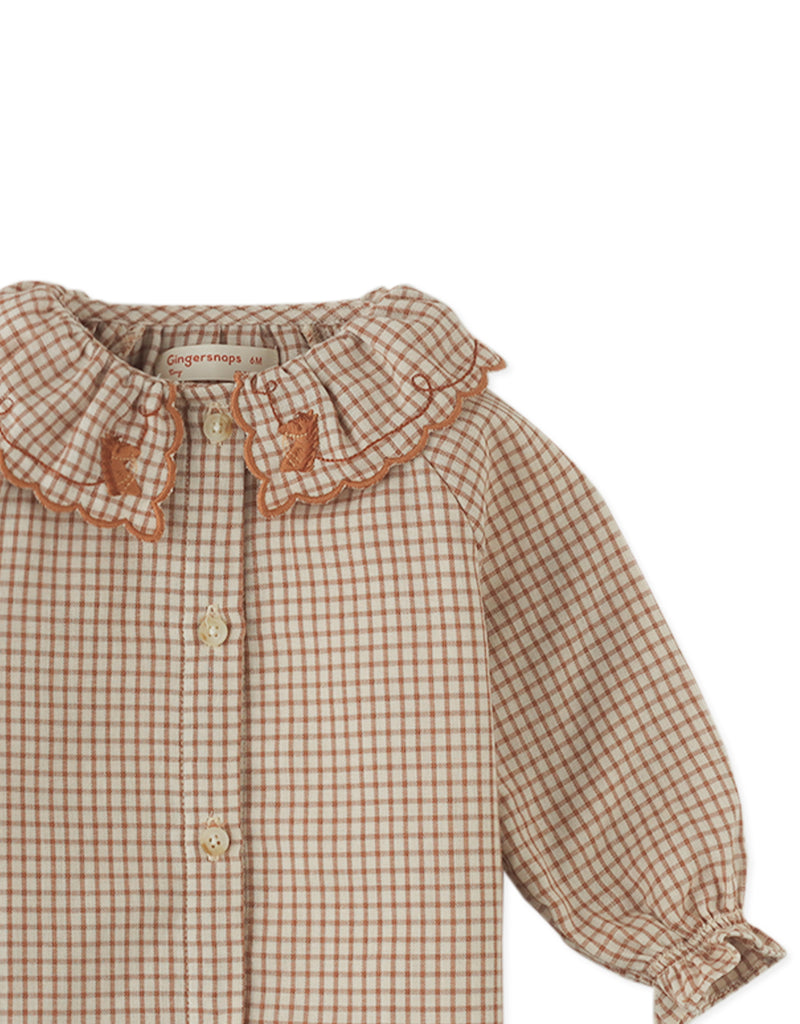 GINGERSNAPS FW25 BABY CHARLOTTE BUTTON DOWN BLOUSE