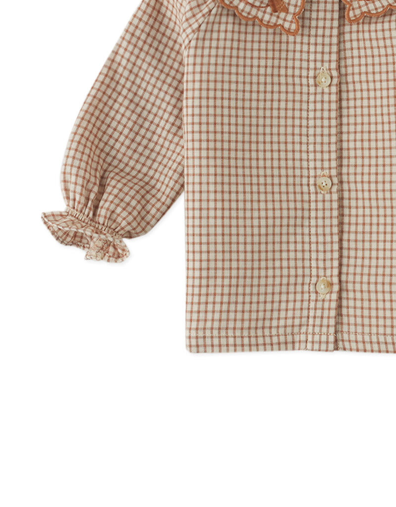 GINGERSNAPS FW25 BABY CHARLOTTE BUTTON DOWN BLOUSE