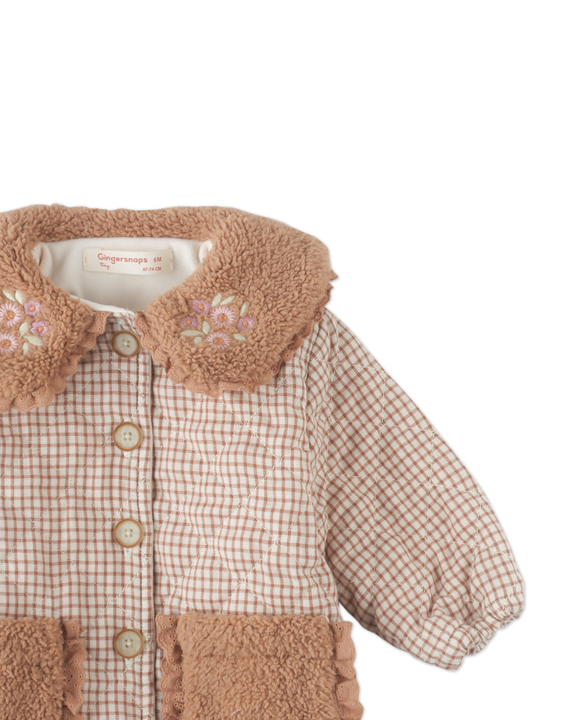 GINGERSNAPS FW25  BABY ASTRID QUILTED JACKET