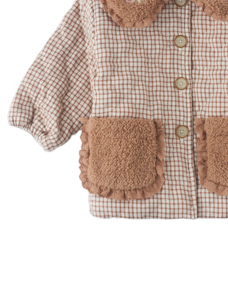 GINGERSNAPS FW25  BABY ASTRID QUILTED JACKET