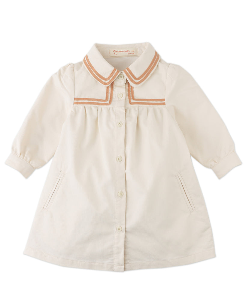 GINGERSNAPS FW25 BABY PETRA LONG SLEEVES SHIFT DRESS