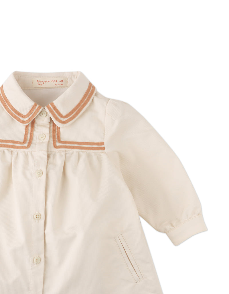 GINGERSNAPS FW25 BABY PETRA LONG SLEEVES SHIFT DRESS