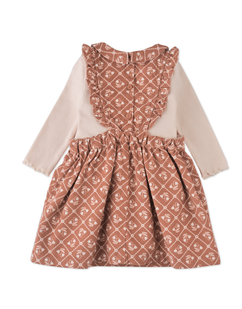 GINGERSNAPS FW25 BABY SABRINA CORDUROY PINAFORE DRESS